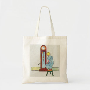 Bolsa Tote Hickory, Dickory, Mãe Dock Goose Nursery Rhyme