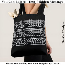 Bolsa Tote Hidden Message Love Your Soul, Custom 109W Quote