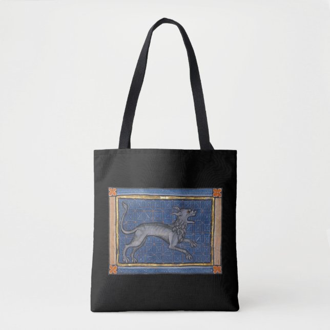 Bolsa Tote Hiena Bestiária Medieval c. 1270 (Frente)
