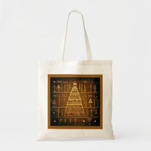 Bolsa Tote Hieroglifos Egípcios do Natal 3
