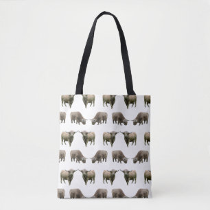 Bolsa Tote Highland Cow Frenzy Por toda a Impressão