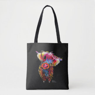 Bolsa Tote HiGHLaND CoW Impressão SCoTiSH ' BLoM ' BY SHiRLeY
