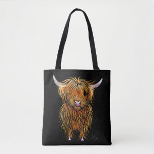 Bolsa Tote HiGHLaND CoW Impressão SCoTTiSH ' HuMPHReY ' para 