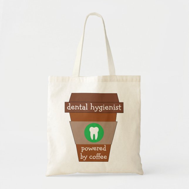 Bolsa Tote Higienista Dental Personalizável Com Café (Frente)