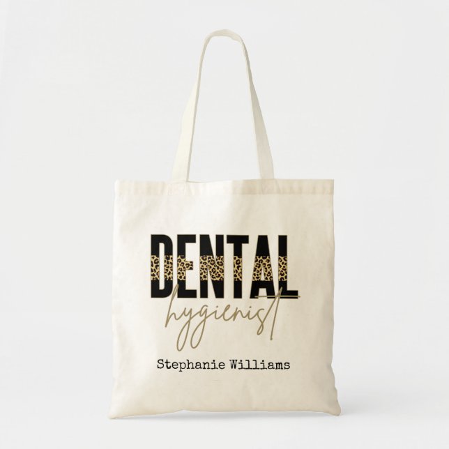 Bolsa Tote Higienista Dental Registrada Personalizada RDH (Frente)