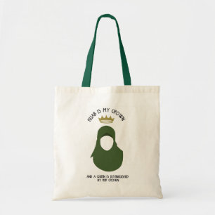 Bolsa Tote Hijab é minha coroa - HIJAB - AVO - SEM CARA