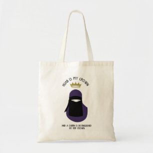 Bolsa Tote Hijab é minha coroa - NIQAB - PUR