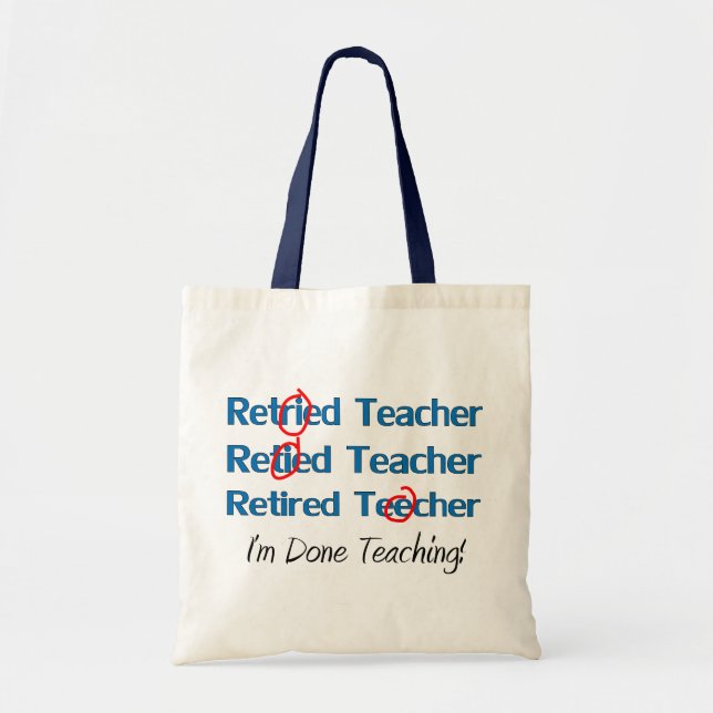 Bolsa Tote Hilarous aposentou-se presentes do professor (Frente)