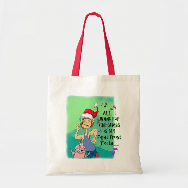 Bolsa Tote Hillbilly cantando sobre meus oito dentes dianteir (Frente)