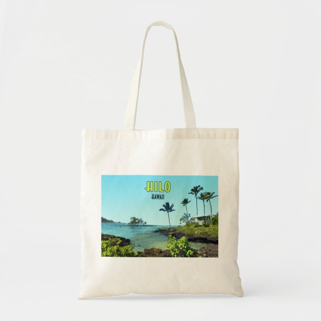 Bolsa Tote Hilo Big Island Hawaii Beach Vintage (Frente)