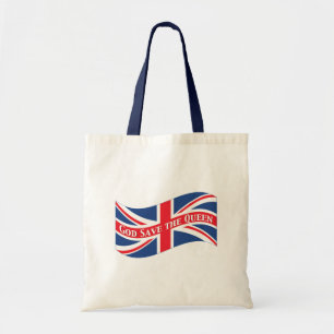 Bolsa Tote Hino nacional do Reino Unido com Union Jack
