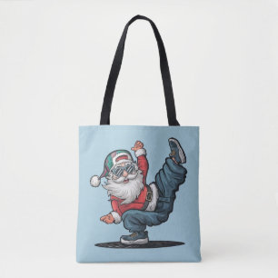 Bolsa Tote Hip Hop Santa Claus