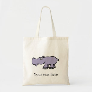 Bolsa Tote Hipopótamo roxo