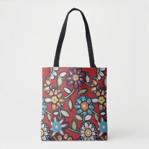 Bolsa Tote hippie flower power groovy