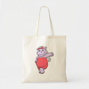 Bolsa Tote Hippo como Noiva com Véu e Arco