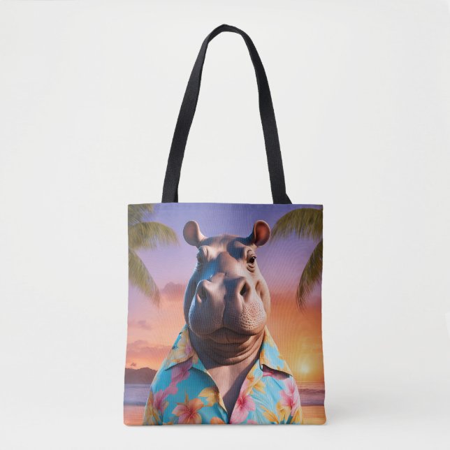 Bolsa Tote Hippopotamus Holiday (Frente)