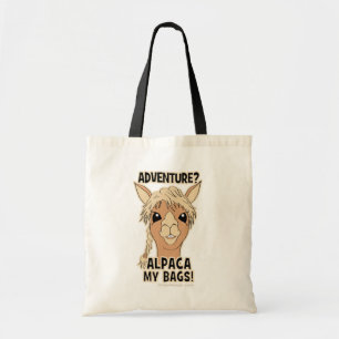 Bolsa Tote Hipster Adventure Alpaca My Bolsas Pun