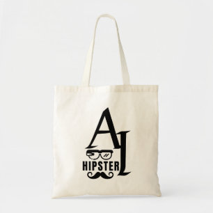 Bolsa Tote HIPSTER AI com óculos e bigode Wearable