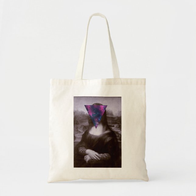 Bolsa Tote Hipster Mona lisa. (Frente)