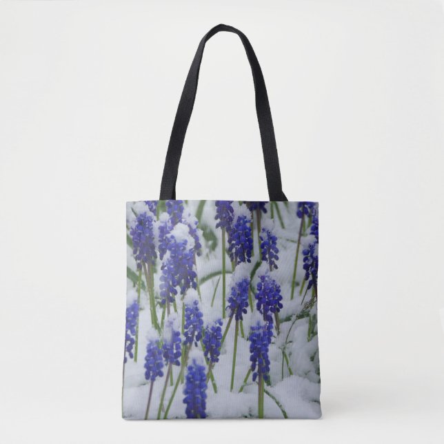 Bolsa Tote Hísacas de Uvas no Saco de Neve (Frente)