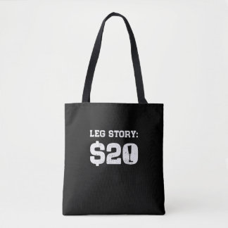 Bolsa Tote História da Perna US$ 20 Amputee Deficiência Prost