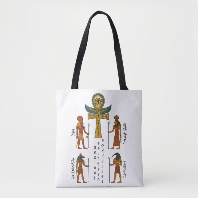 Bolsa Tote História do Antigo Egito - Deuses (Frente)
