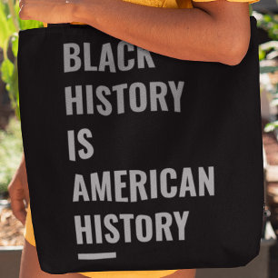 Bolsa Tote História Negra É História Americana - Empoderament