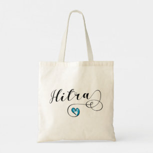 Bolsa Tote Hitra Flag Heart, Noruega