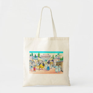 Bolsa Tote Hiyoshi Mamoru Mercado coreano arte japonesa