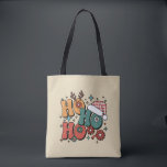 Bolsa Tote Ho Ho Ho Christmas Ugly Xmas Santa Hat Groovy<br><div class="desc">Ho Ho Ho Christmas Ugly Xmas Santa Hat Groovy</div>