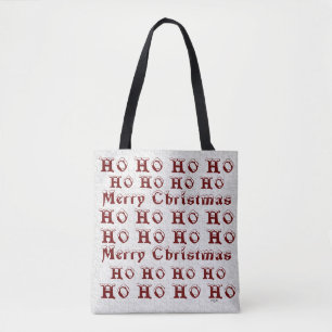 Bolsa Tote HO HO HO Feliz Natal