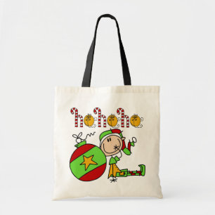 Bolsa Tote Ho Ho Ho Holiday Elf