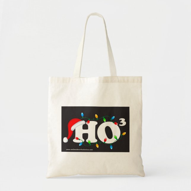 Bolsa Tote Ho Ho Ho saco (Frente)