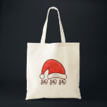 Bolsa Tote ho ho ho Santa Hat<br><div class="desc">ho ho ho ho Santa Hat natal, ho ho ho ho, papais noeis, santa claus, xmas, alegre natal, santas favoritas, engraçado, ho ho ho quristmas, ho, natal, ho ho ho merry christmas, feriado, natal engraçado, santas favoritas ho ho, santas favoritas ho engraçado, citações de natal, feriados, ho de inverno ho...</div>