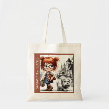 Hobby colorido da escola Book Library Girl