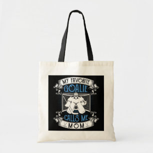 Bolsa Tote Hockey Goalie Favorita Chama Mãe Mães Presente