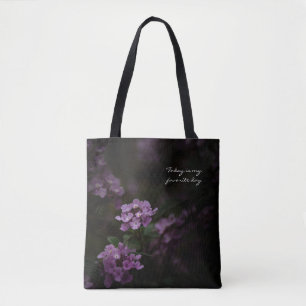 Bolsa Tote Hoje É o Meu Dia Favorito - Floral Mal-encarado Ro