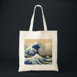 Bolsa Tote Hokusai a grande sacola da onda<br><div class="desc">Hokusai a grande sacola da onda. Impressão japonês do woodblock desde 1830-1833. Um dos trabalhos de arte japoneses os mais famosos no mundo, onda de Hokusai a grande fora de Kanagawa é a primeira entrada em suas trinta e seis opiniões de Monte Fuji. A montanha própria pode ser vista no...</div>