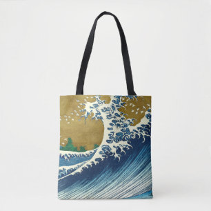 Bolsa Tote Hokusai Big Wave Japão Art