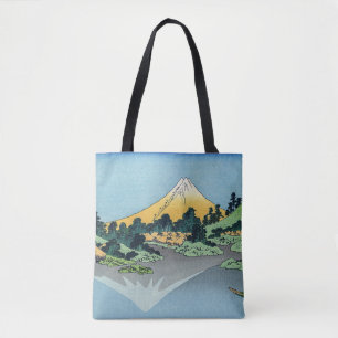 Bolsa Tote Hokusai - O Monte Fuji Reflete no lago Kawaguchi