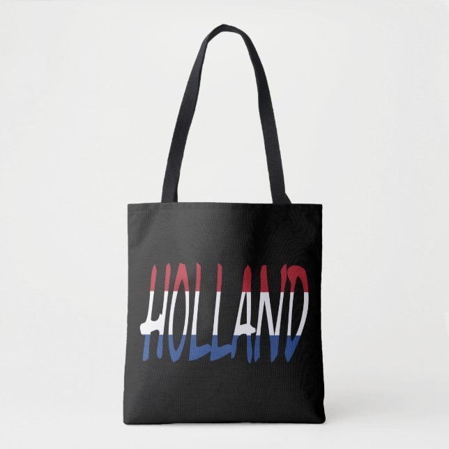 Bolsa Tote Holanda sobreposta na Holanda Flag no stcnt bk (Frente)