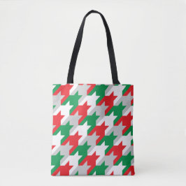 Bolsa Tote Holiday Houndstooth