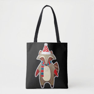 Bolsa Tote Holiday Raccoon