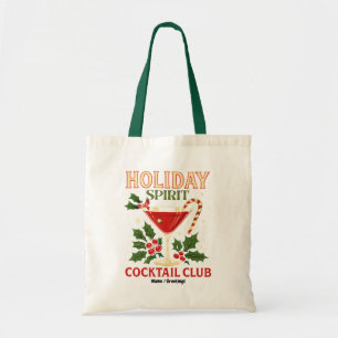 Bolsa Tote Holiday Spirit Cocktail Club Saúde Natal