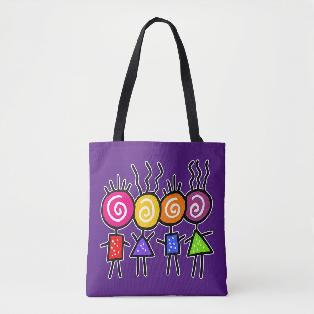 Bolsa Tote HoliES - HOLI MELHORES AMIGOS + suas ideias (Frente)