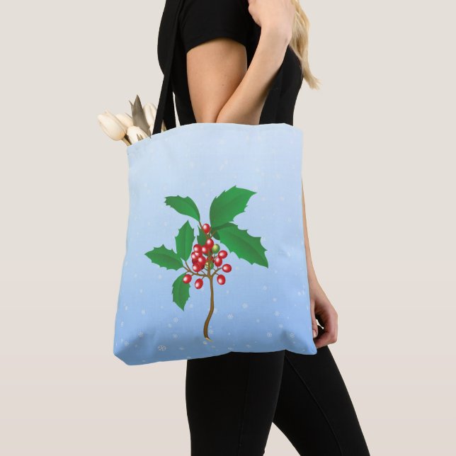 Bolsa Tote Holly Berry (Close Up)