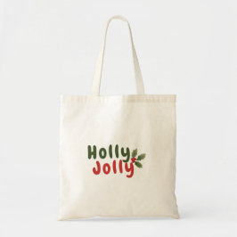 Bolsa Tote Holly Jolly - Festa Festiva de Férias com Ícone Ho