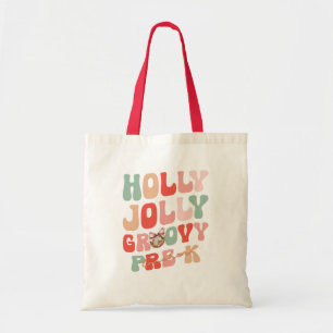 Bolsa Tote Holly Jolly, professora de pré-k de Natal