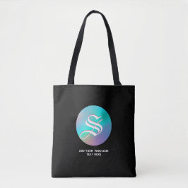 Bolsa Tote Holographic Wonderland | Monograma e nome preto