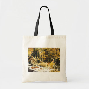 Bolsa Tote Holyday, o piquenique de James Tissot, Arte Vitori